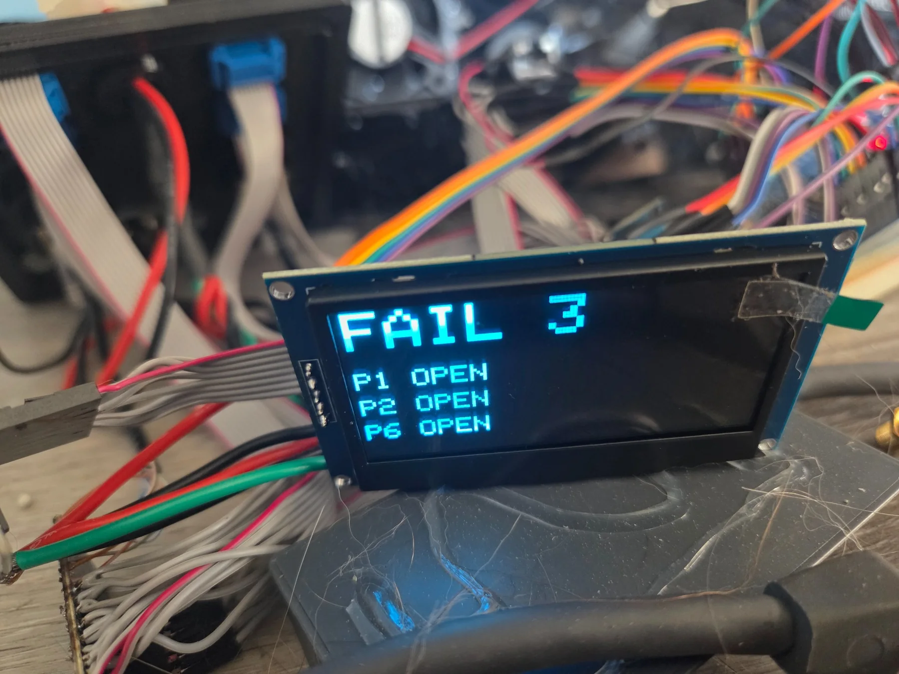 Bench validation identifying three open conductors individually instead of returning only a generic failure.